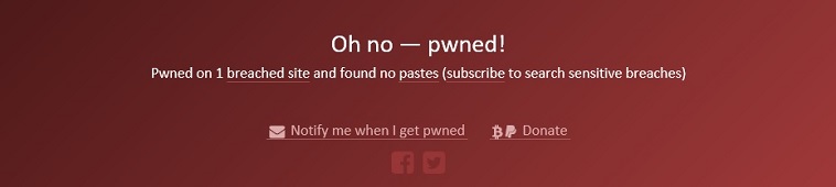 Have I Been Pwned - meleding Oh no pwned