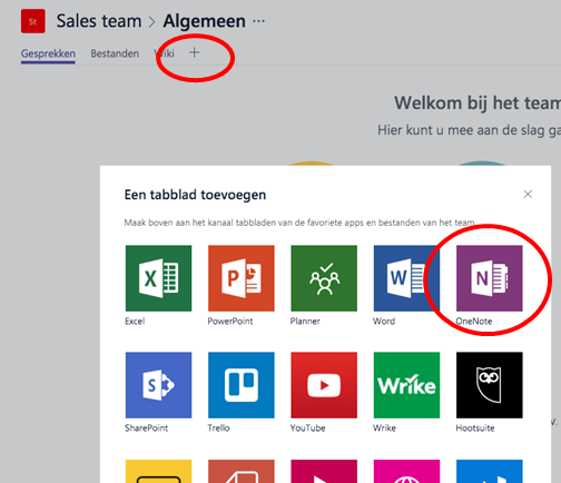 Microsoft Teams - Externe applicatie koppelen in tabblad