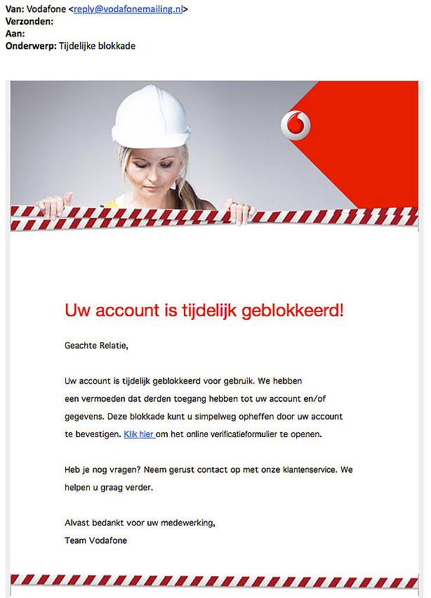 Vodafone phishing