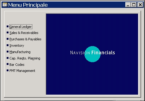 Windows Client Navision Financials