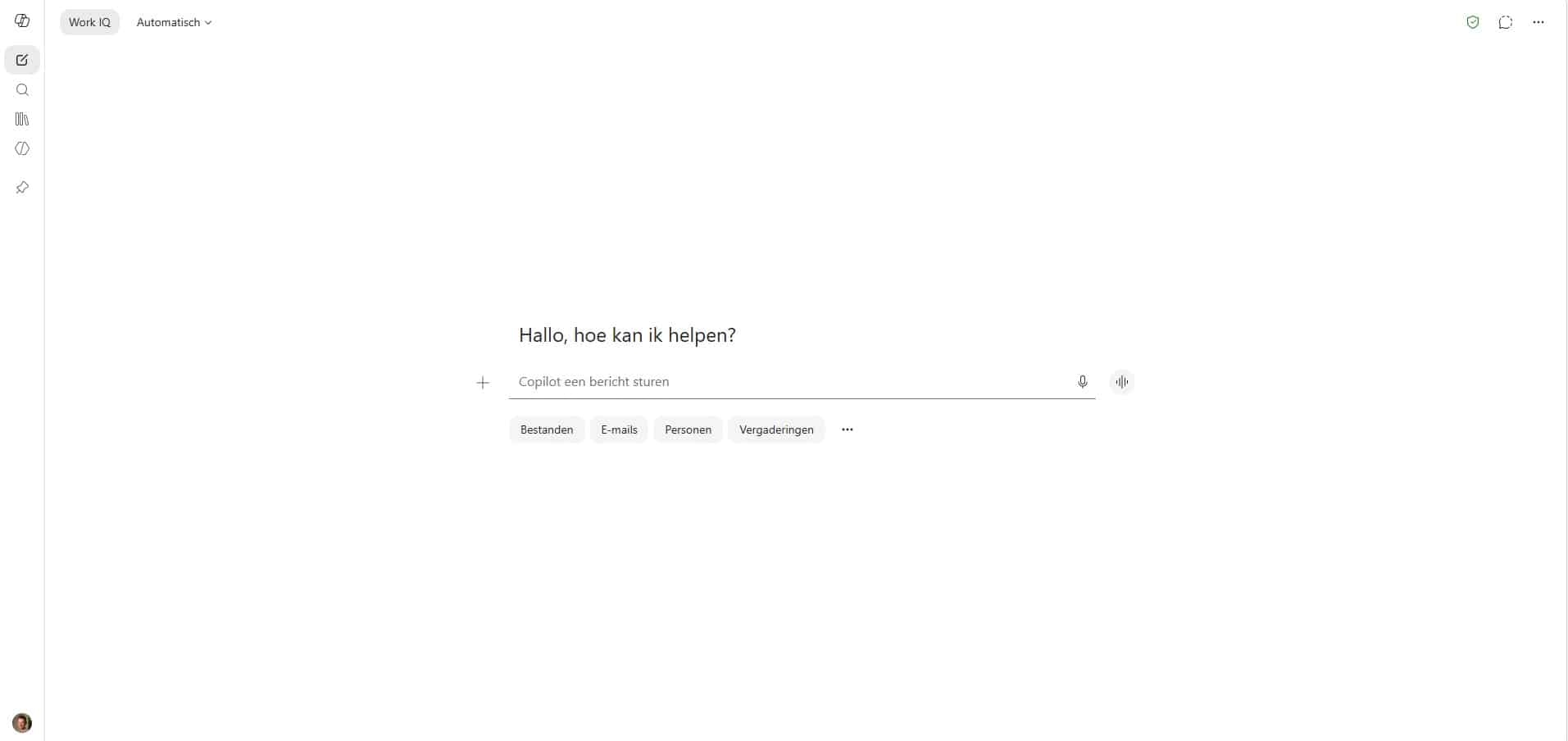 Print screen van Microsoft 365 Copilot